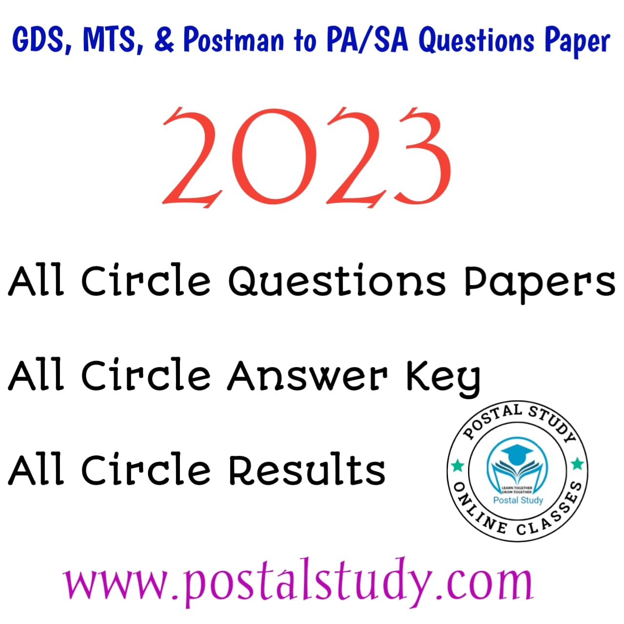 post office question paper GDS to PA SA exam 2023 Question papers